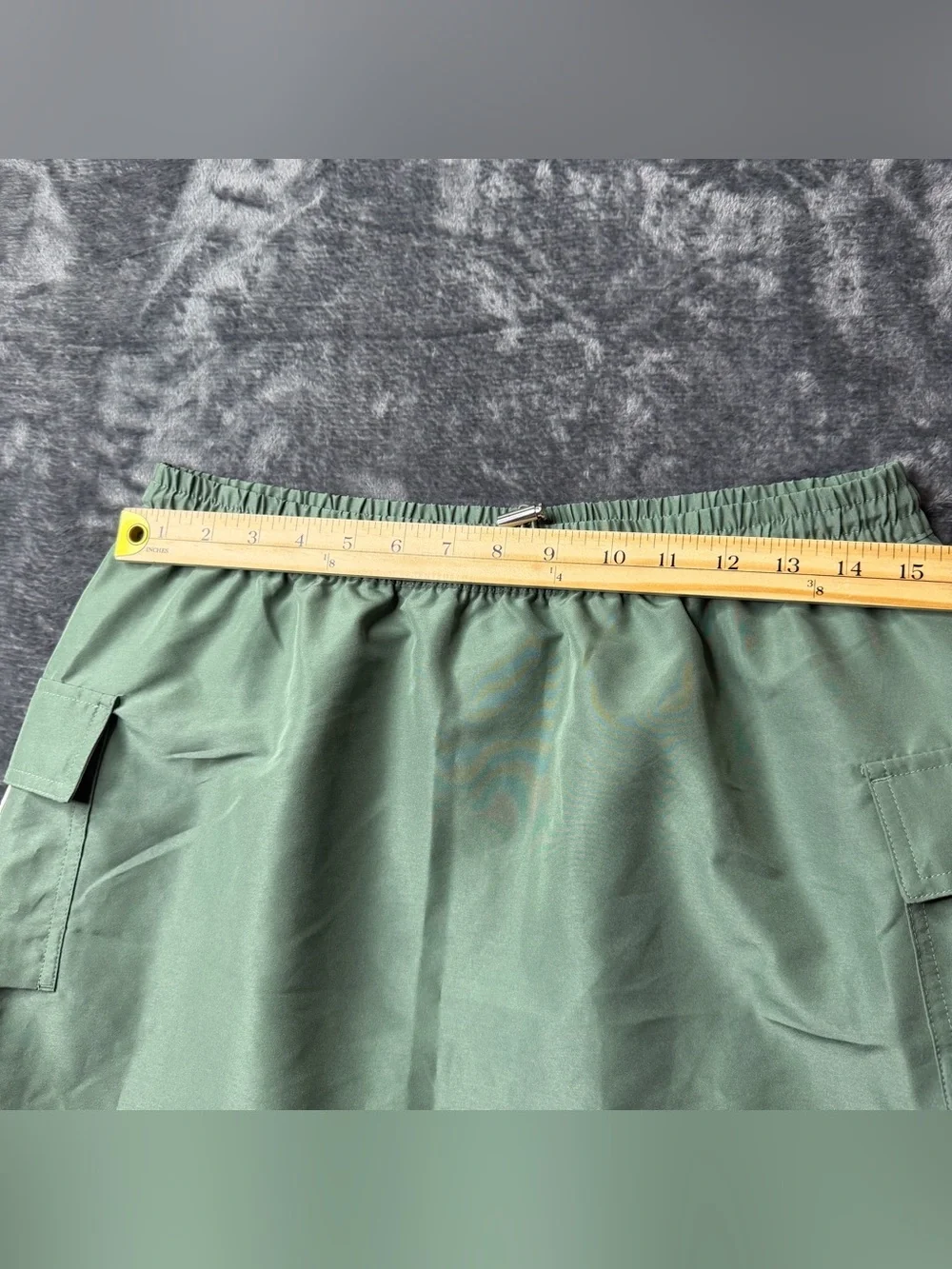 Adidas Utility Cargo Mini Skirt in Sage Green